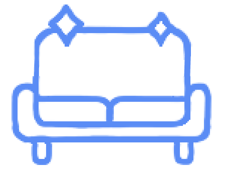 sofa cleaning icon